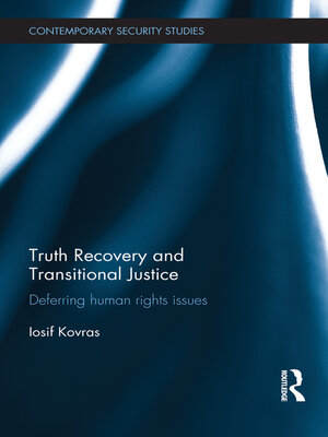 cover image of Truth Recovery and Transitional Justice